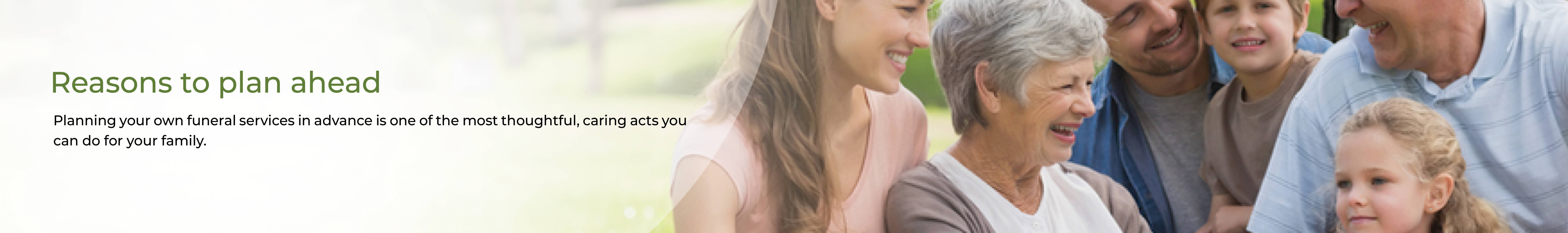 Reasons to plan ahead