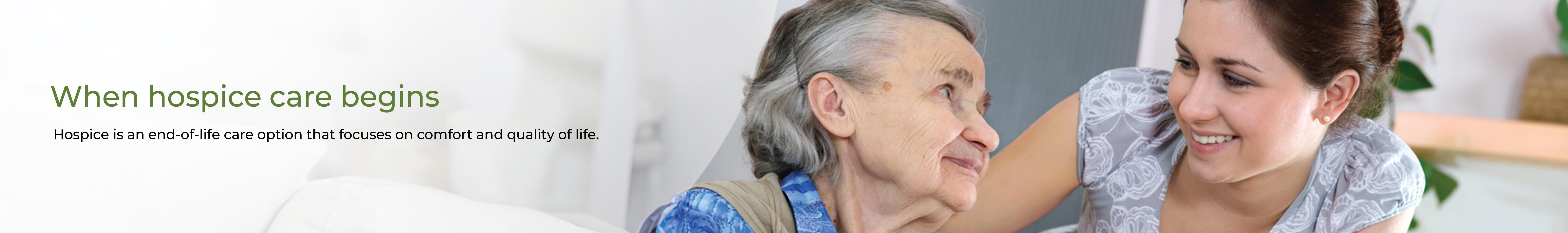 When hospice care begins