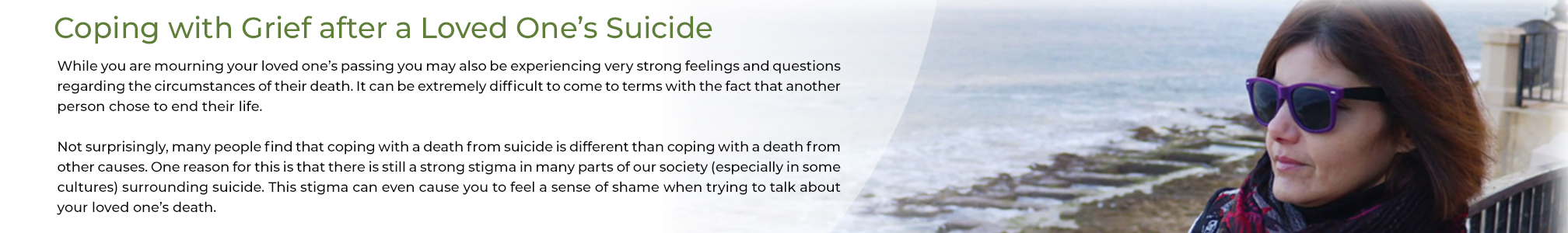 Coping with grief after a loved ones suicide