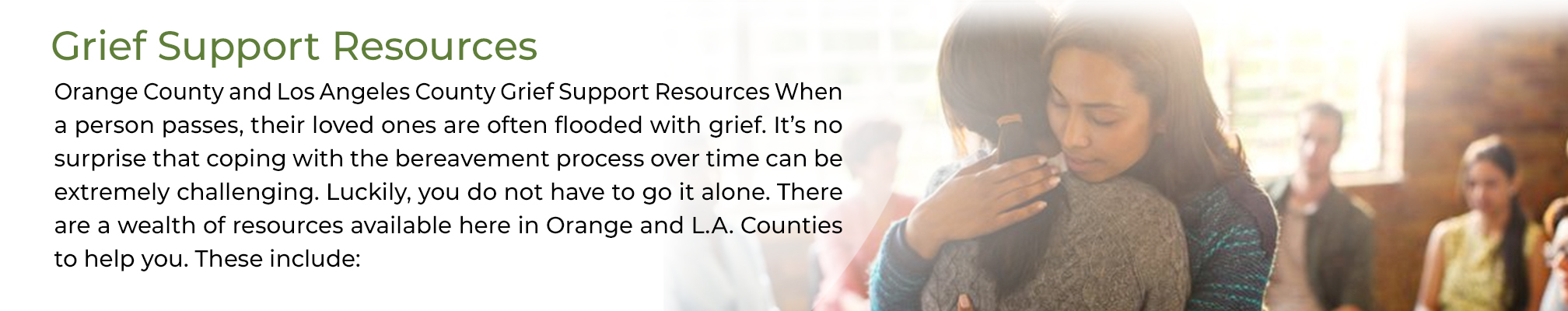Grief support resources mobile
