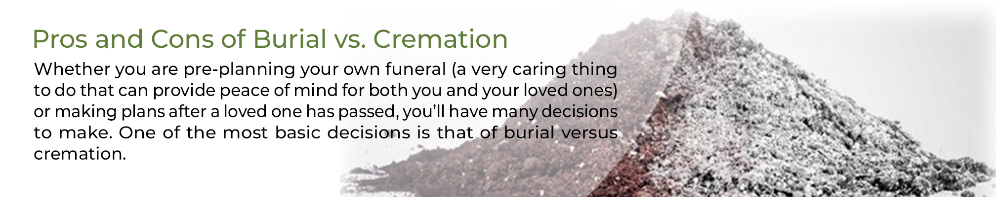 Pros and cons of burial mobile