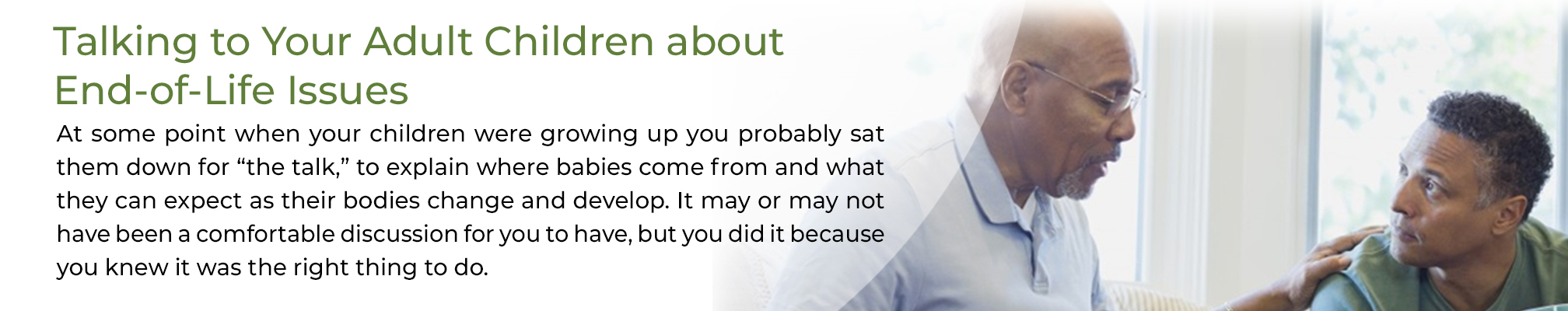 Talking to your adult children mobile