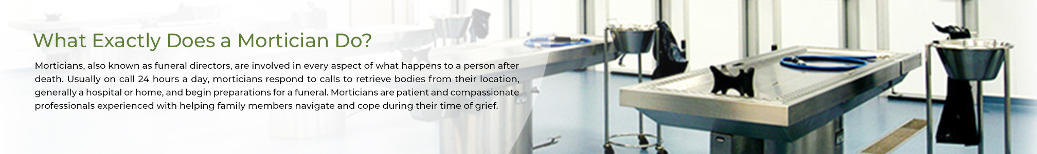 What exactly does a mortician do