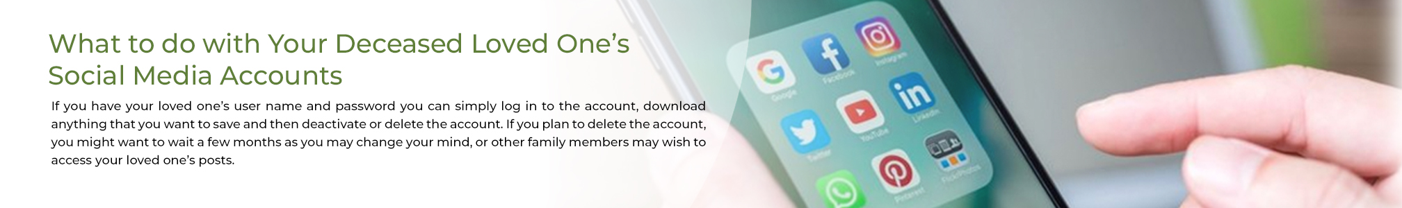 What to-do with your deceased